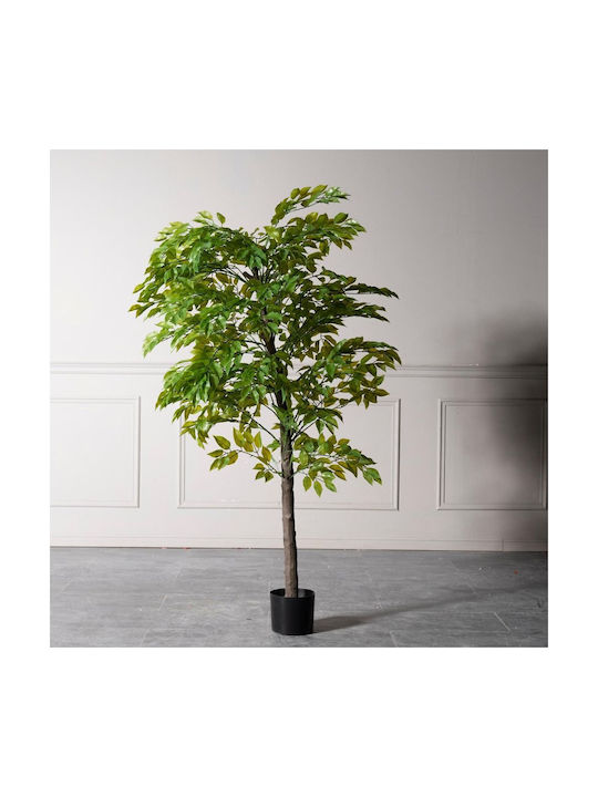 Supergreens UV Artificial Ficus Lyrata Green Tree 120 cm