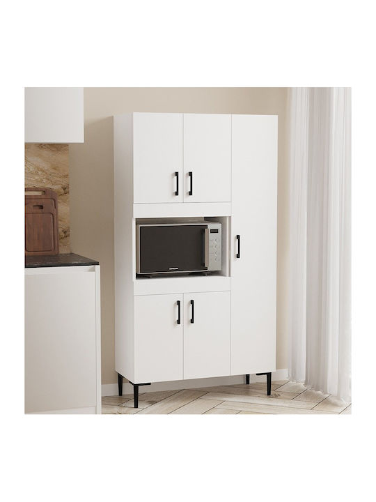 Defne Ντουλάπι Κάτω Φούρνου Λευκή Απόχρωση 89x37.5x160εκ.