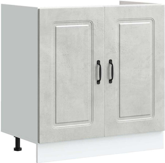 Kalmar Sink Cabinet Concrete Grey 305.5x46x207cm