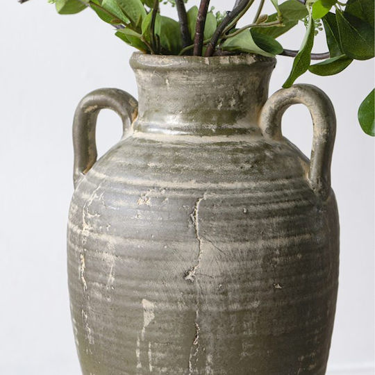 Artekko Decorative Vase Orange 22x22x40cm