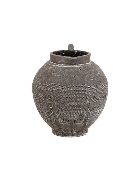 Artekko Decorative Vase Black 19.2x17.2x20.3cm