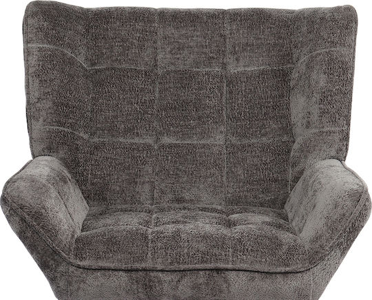 Tiva Πολυθρόνα Γκρι Σκούρο 84x78x77cm