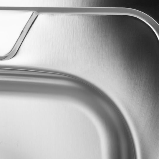 Hausberg Freddo Chiuvetă Bucătărie Drop-In Inox L48xL48cm Gri
