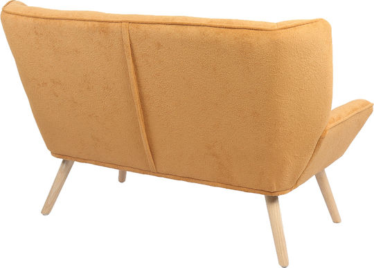 Two-Seater Couch Mustard 126x86x78cm