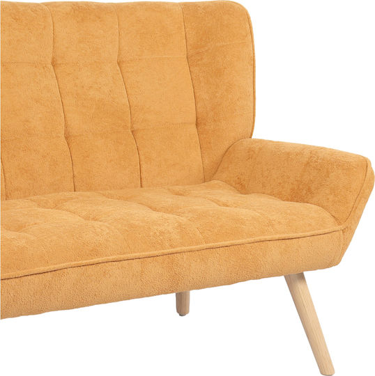 Two-Seater Couch Mustard 126x86x78cm