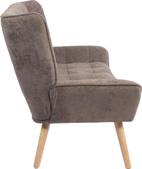 Two-Seater Couch Gray 126x86x78cm