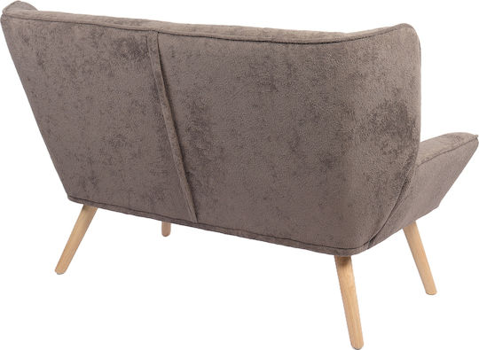 Two-Seater Couch Gray 126x86x78cm