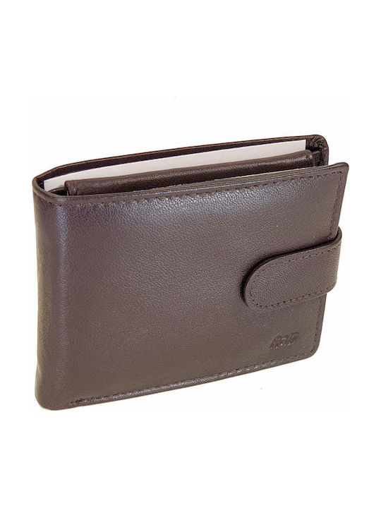 Leather Men's Wallet Classic with RFID Brown