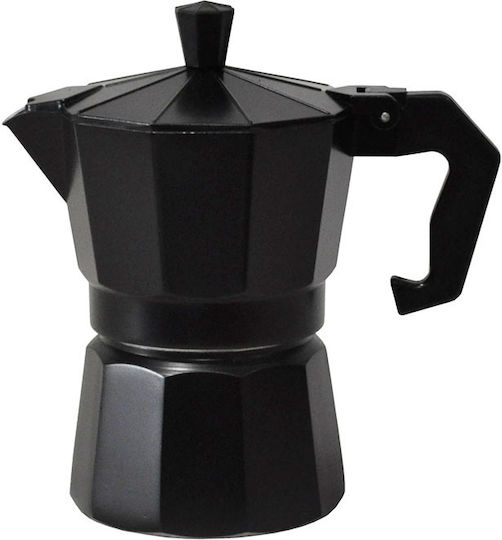 Newest Stovetop Espresso Pot 3 Cups Black