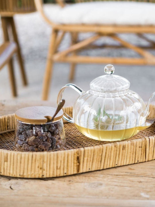 Andrea House Teapot with Filter Glass Transparent 1000ml