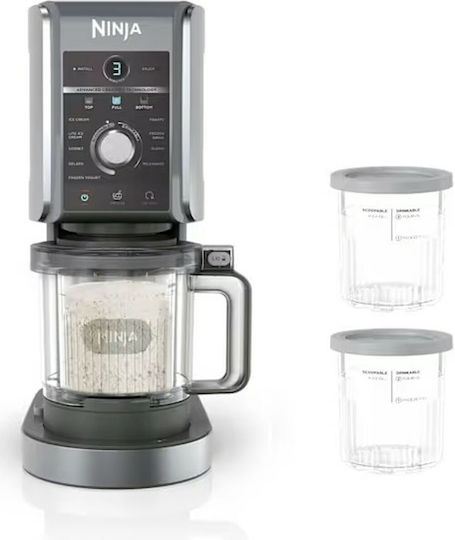 Ninja CREAMi Deluxe 10-in-1 Παγωτομηχανή 2x706ml Black / Silver