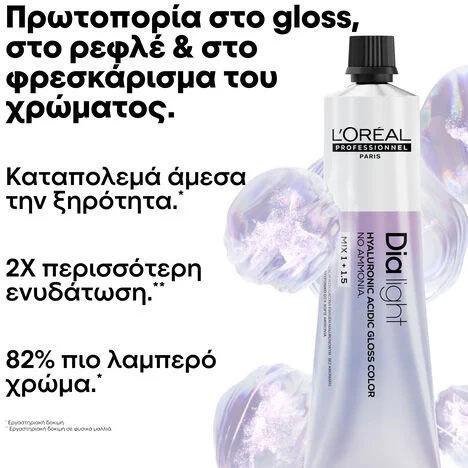 L'Oreal Paris Professionnel Dia Light Hair Dye No Ammonia 9.21 Milkshake Very Light Iridescent Ash Blonde 60ml