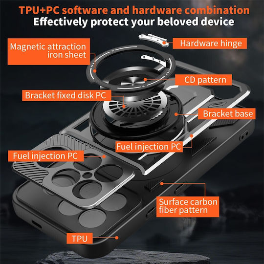 Techsuit Ruggedcam Back Cover Σιλικόνης Μπλε (Poco F8 Ultra)