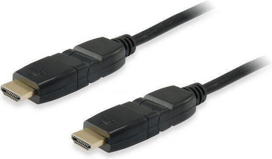 Equip HDMI 2.0 Premium High Speed 4K 60Hz HDR Free Angle (180°) Cable HDMI Male - HDMI Male 5m Black