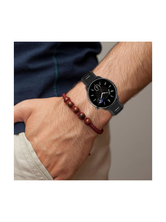 Watch Strap Two Colors Silicone Amazfit Bip 1s 20 Mm Starlight + Black