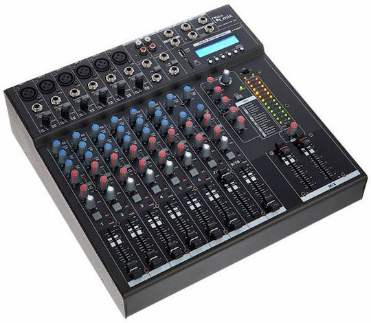 The t.mix 1202 FXMP USB Analoge Konsole 12 Kanäle mit Phantom Power & 6 XLR-Eingänge & Bluetooth