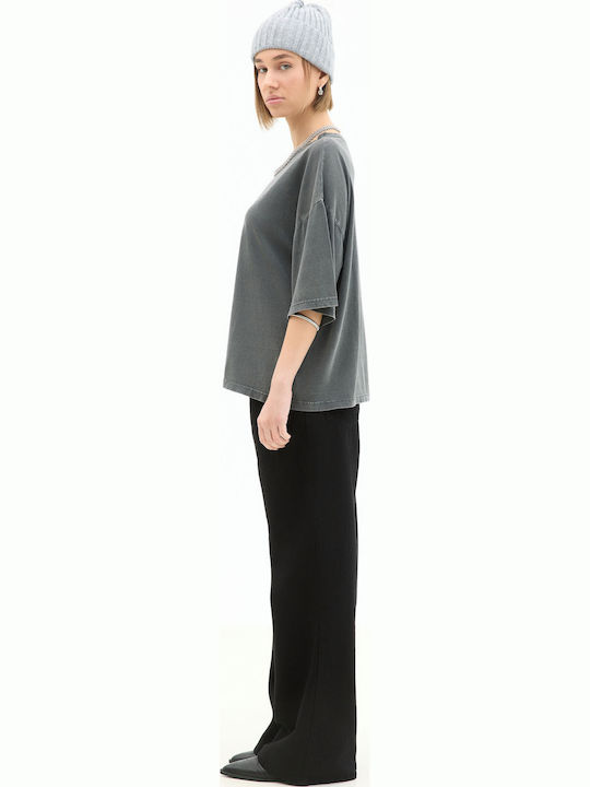 Bluza Tricou Cu Mâneci Scurte Gri