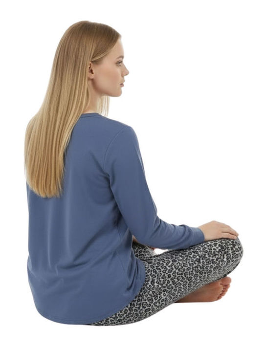 Lovelx Homewear Χειμερινό Γυναικείο Σετ Πιτζάμας Βαμβακερό Ραφ Lovelx Homewear Χειμερινό Γυναικείο Σετ Πιτζάμας Βαμβακερό Ραφ