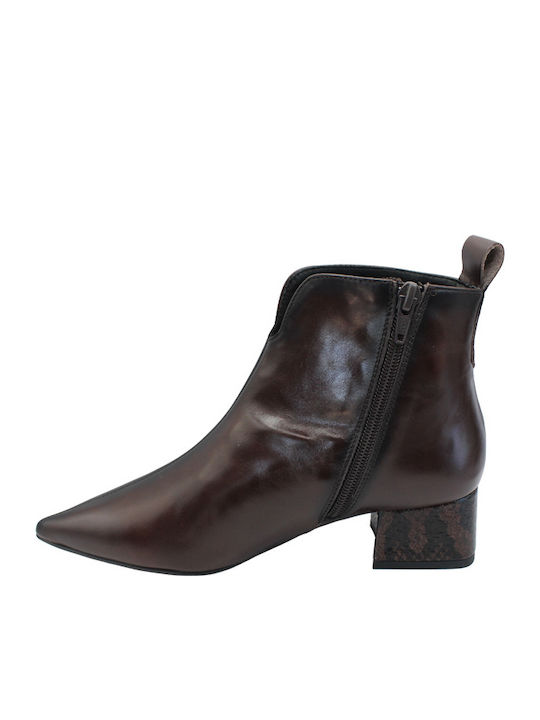 Stiefeletten Damen Burgundisch