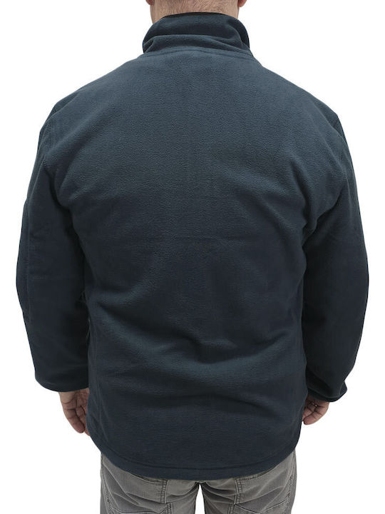 Ανδρική Ζακέτα Fleece Μπλε