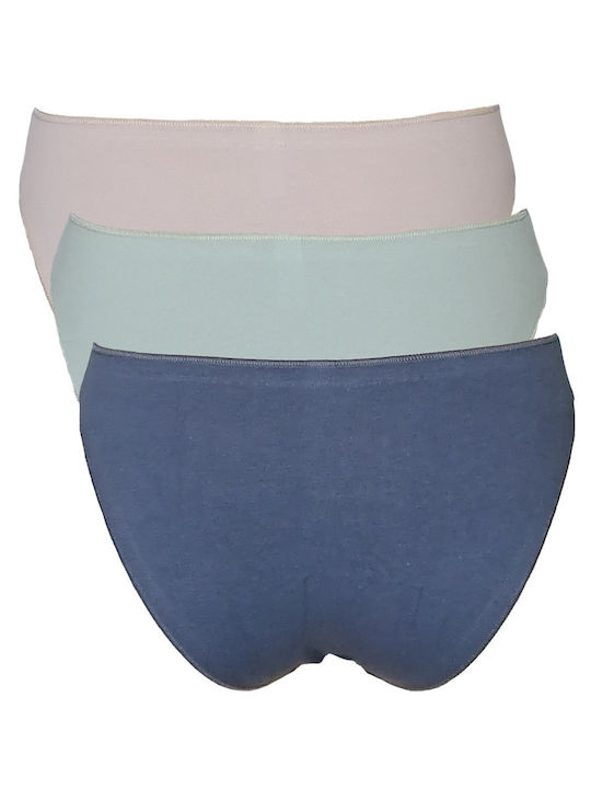 Tai Γυναικεία Slip 3Pack χωρίς Ραφές Multicolor