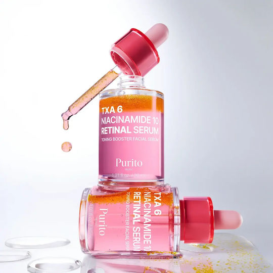 Purito TXA 6 Niacinamide 10 Retinal Serum Face with Retinal & Niacinamide for Radiance & Dark Spots 30ml