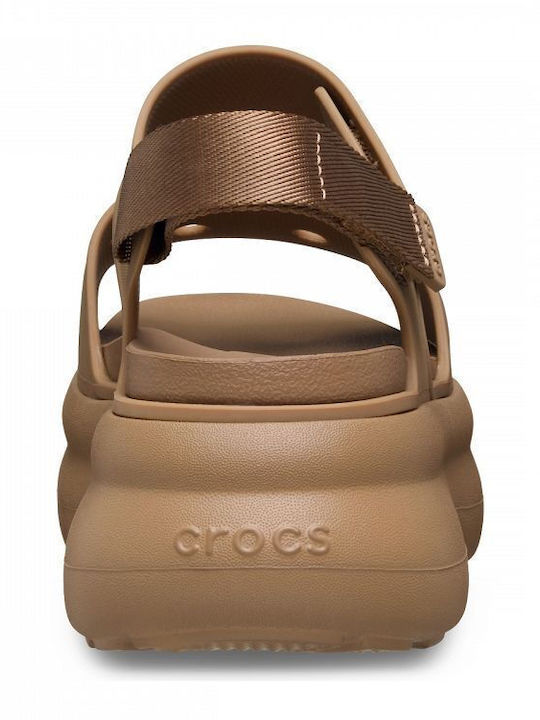 Women's Flat Sandals in Brown Color
