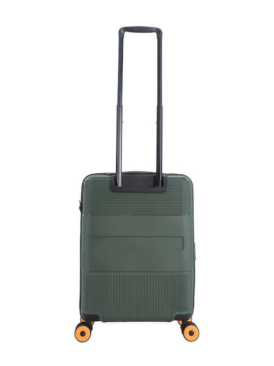 Discovery Cabin Travel Suitcase Hard Khaki with 4 Wheels Height 55cm DL02H0.49.11