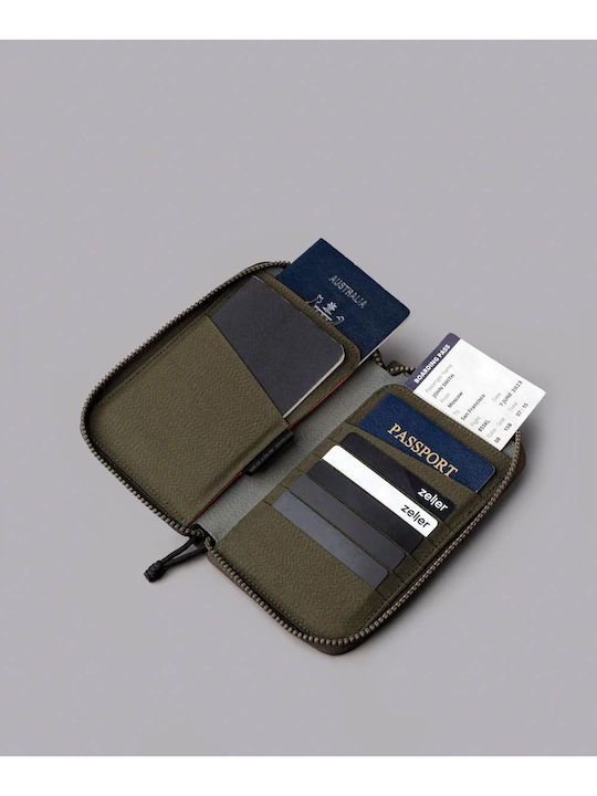 Ανδρικό Πορτοφόλι Ταξιδίου με RFID Πράσινο