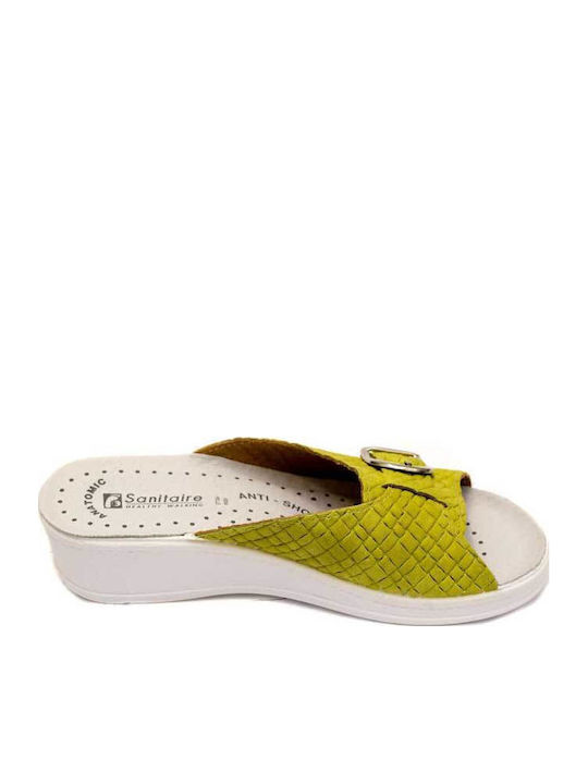 Platforme Dama Anatomici Tip Slip On Verzi