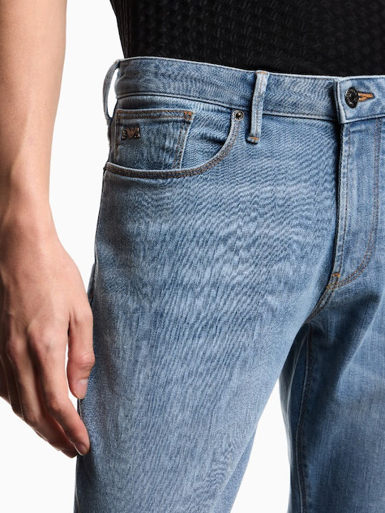 Men's Jeans Pants with Slim Fit Light Blue