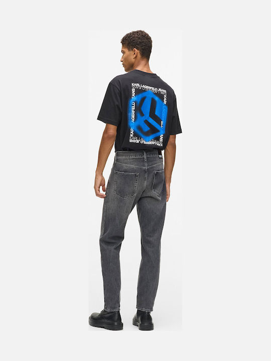 Men's Jeans Pants with Regular Tapered Fit Gray