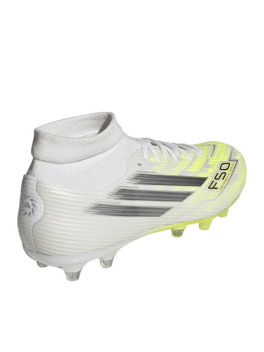 adidas F50 Sparkfusion League Футболни Обувки с Бутони Бели