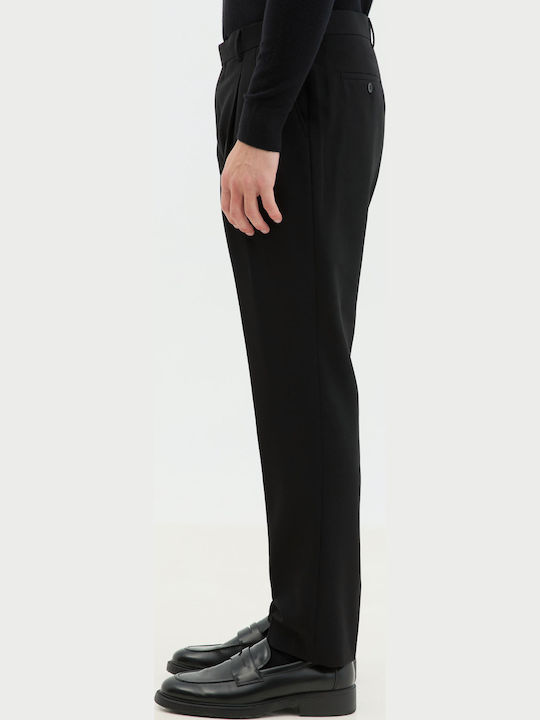 Trousers Elastic in Relaxed Fit Black