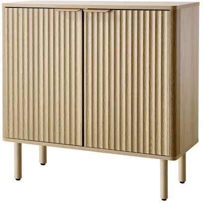 Sideboard made of Wood & Metal Oak 80x37.5x80cm