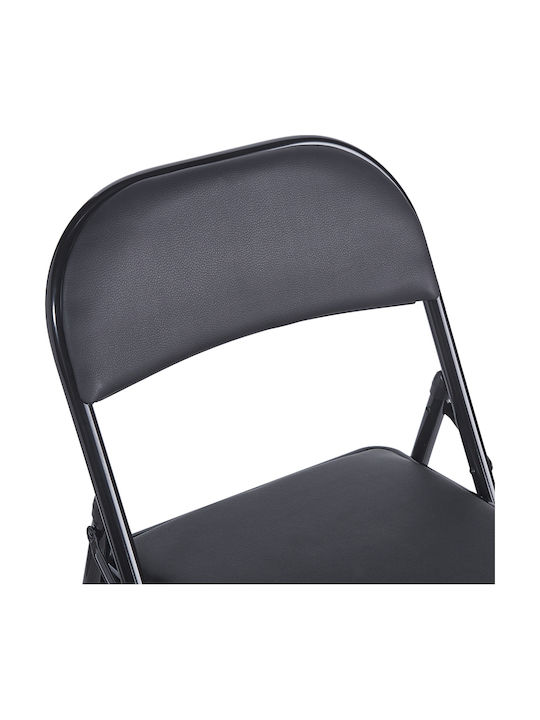 Stuhl Niro in Schwarz Farbe 46x46x79cm 4Stück
