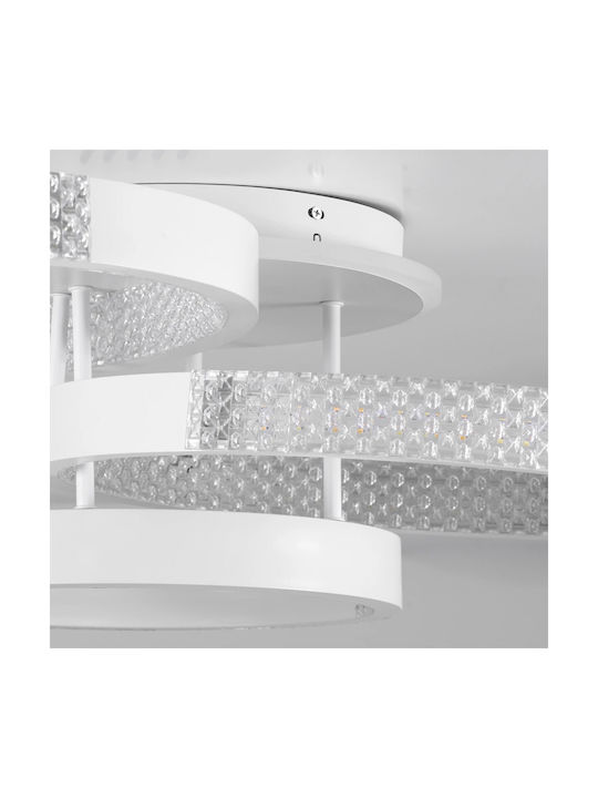 kelvo Ceiling Mount Light 80cm White with Integrated LED