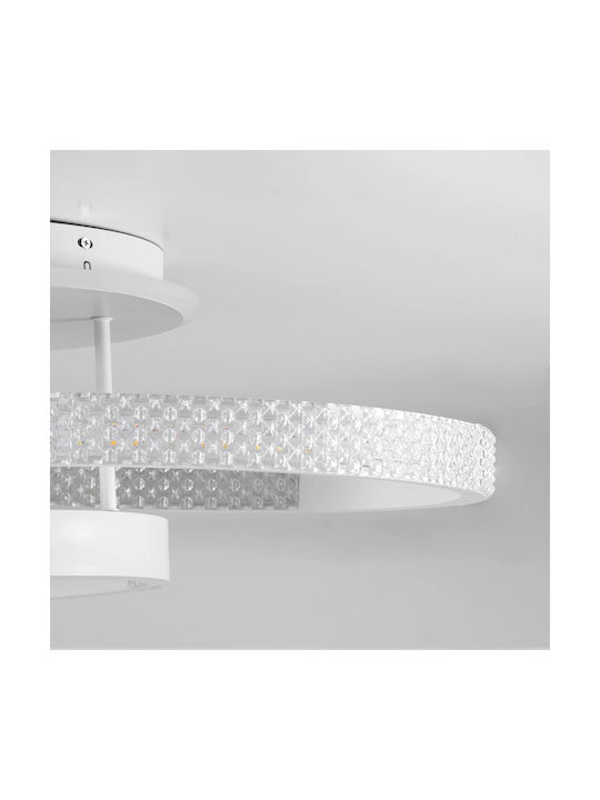 kelvo Ceiling Mount Light 80cm White with Integrated LED
