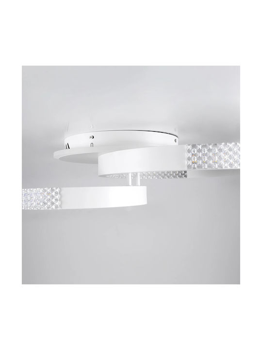 kelvo Ceiling Mount Light 60cm White with Integrated LED