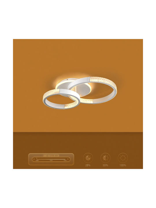 kelvo Ceiling Mount Light 60cm White with Integrated LED