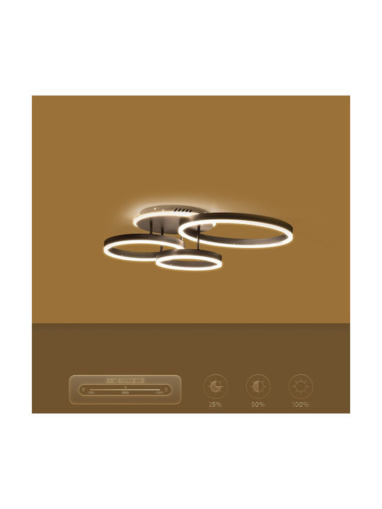 kelvo Ceiling Mount Light 70cm White with Integrated LED