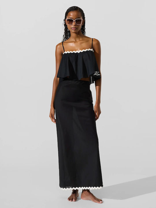 Karl Lagerfeld Τοπ Παραλίας Black