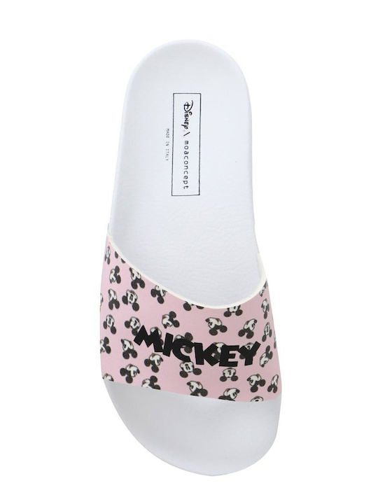 Slides in Rosa Farbe MCSL02-Weiß-/-Pink
