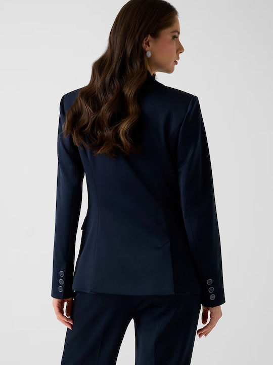 Guess Long Women's Blazer Dark Blue Guess Long Women's Blazer Dark Blue