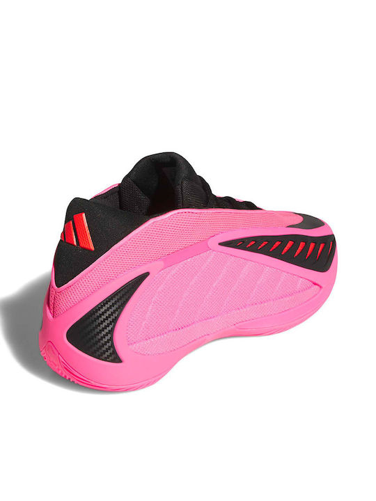 Anthony Edwards 2 Ψηλά Μπασκετικά Παπούτσια Lucid Pink / Core Black / Lucid Red