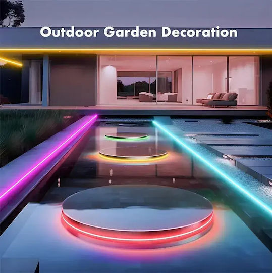 Waterproof LED Strip USB 5V RGB Light 2m Neon Flex with Power Supply & Remote Control