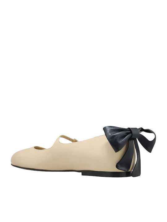 Leather Ballerinas Black