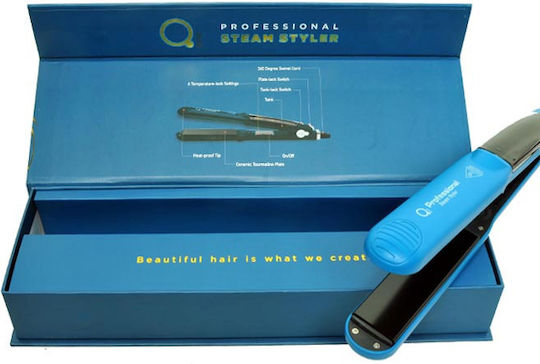 Qure Professional Steam Styler 10-172-0001 Hair Straightener with Steam and Ceramic Plates 50W Professional Steam Styler