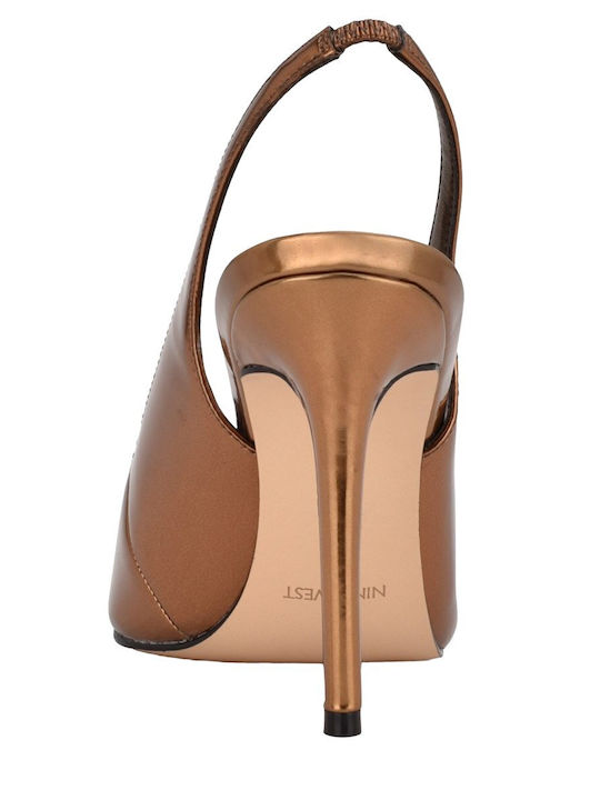 Slingbacks Feather3 Feather3 Γόβες με Ψηλό Τακούνι Καφέ