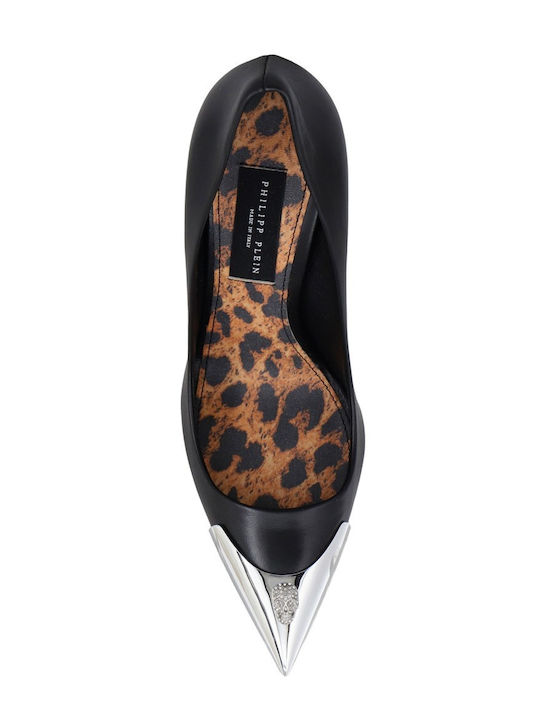 Leder Pumps Schwarz